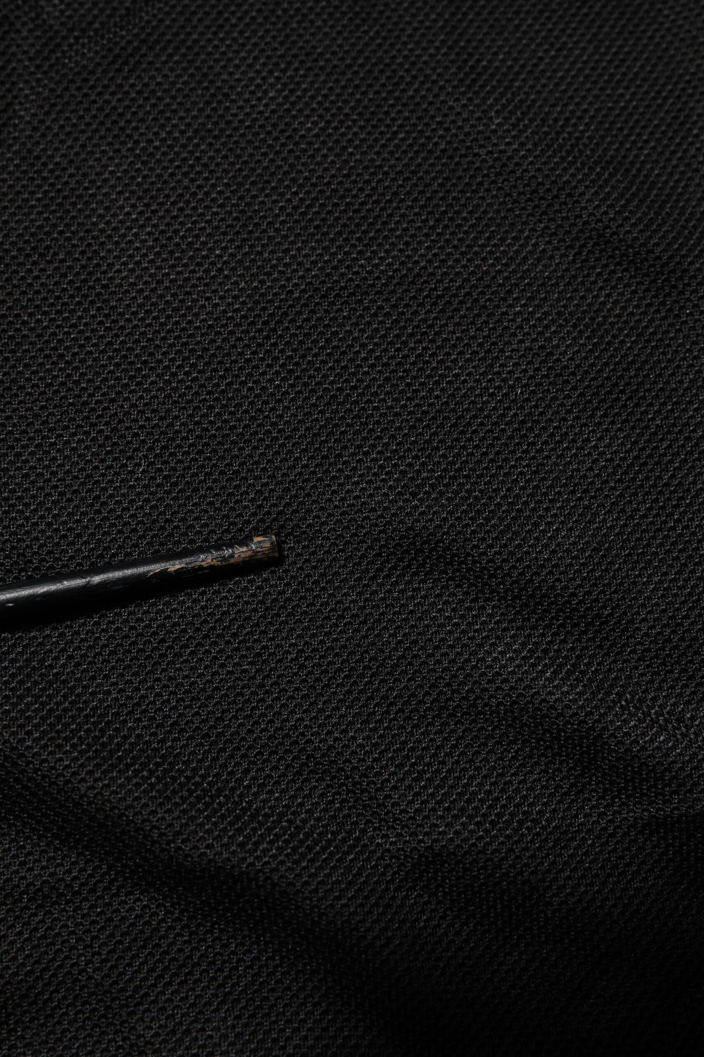 Black DG Silk Vneck Collared Men Polo T-shirt