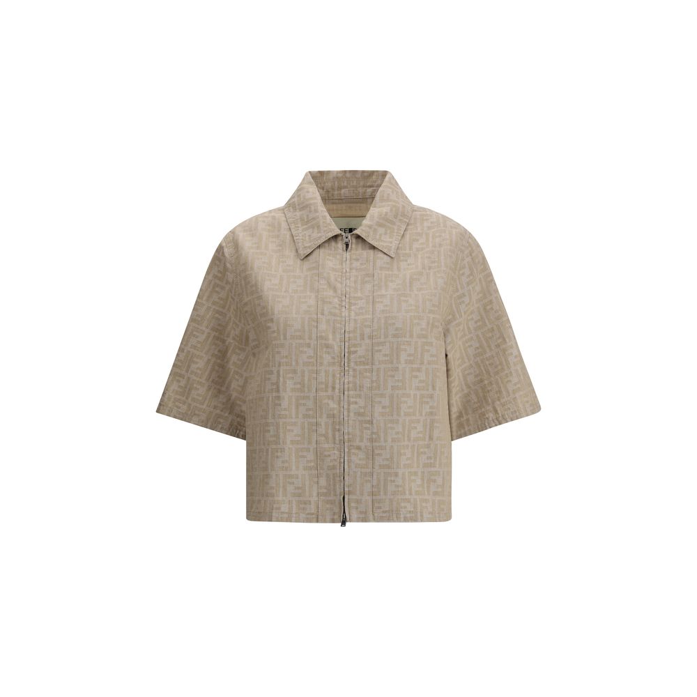 Chambray cropped Jacket