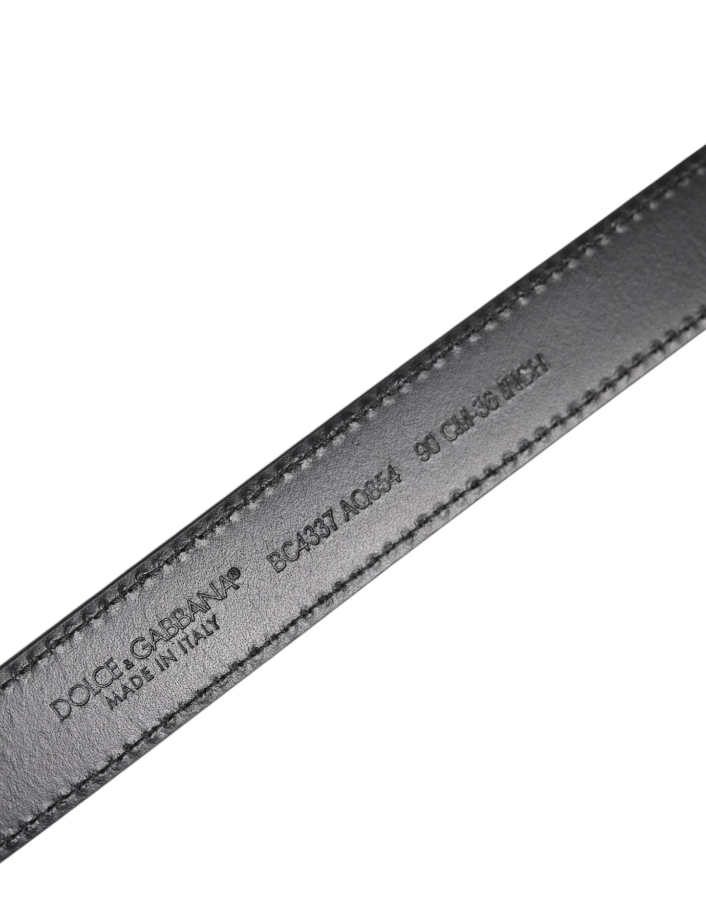 Dolce & Gabbana Black Red Leopard Silver Metal Buckle Belt