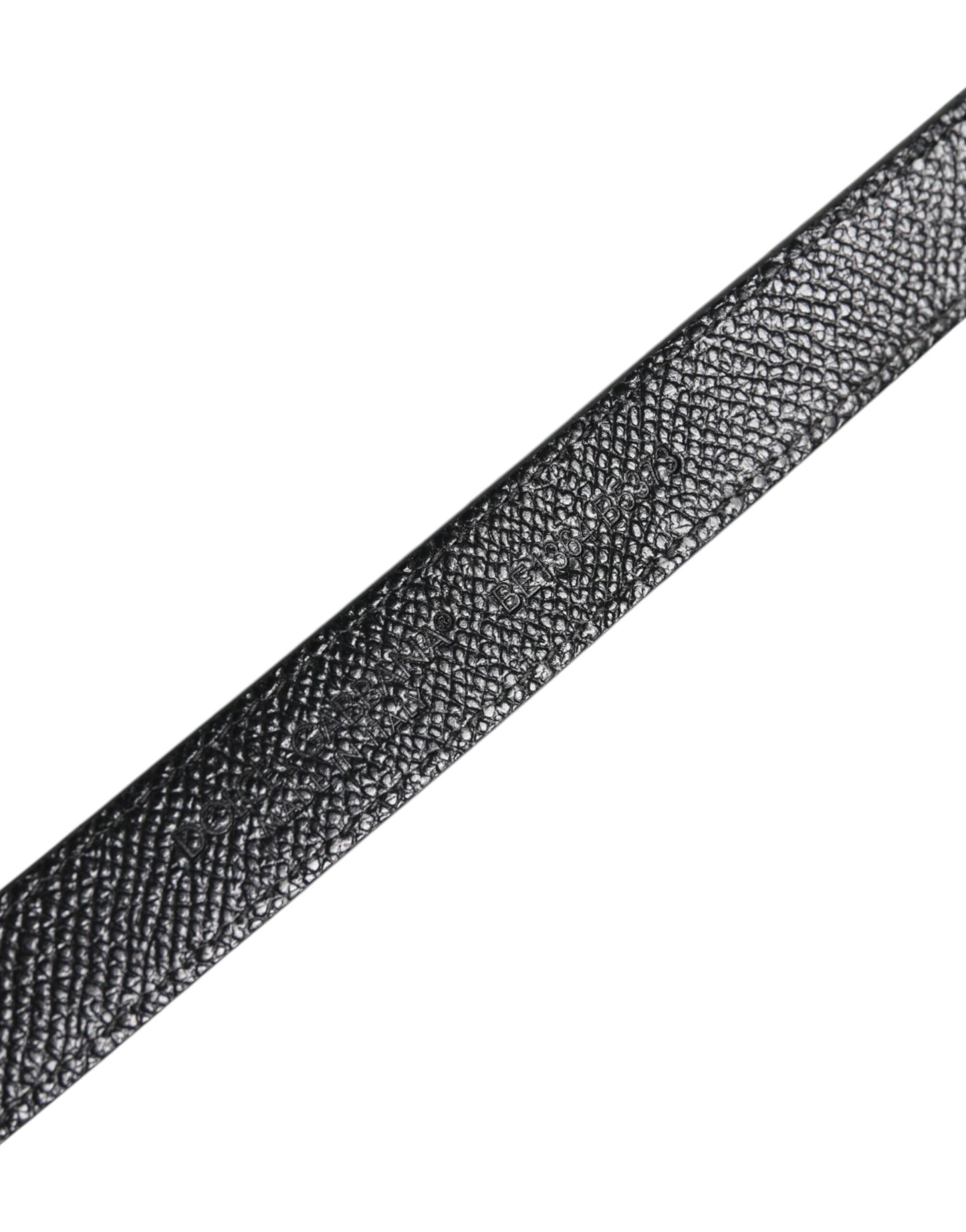 Black Leather Square Metal Buckle Cintura Belt