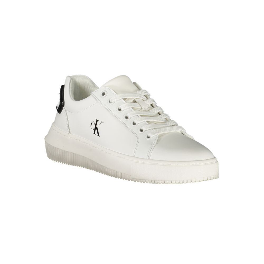 Calvin Klein White Polyester Sneaker