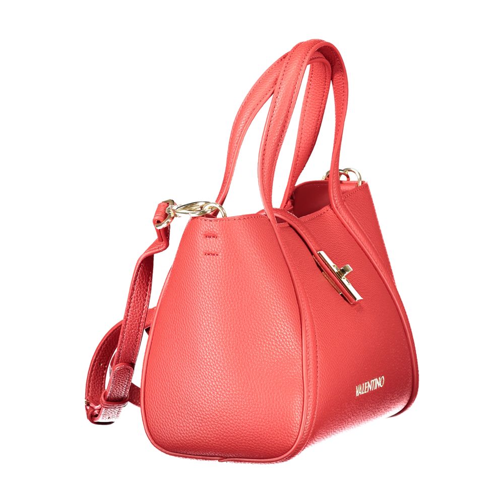 Red Polyethylene Women Handbag
