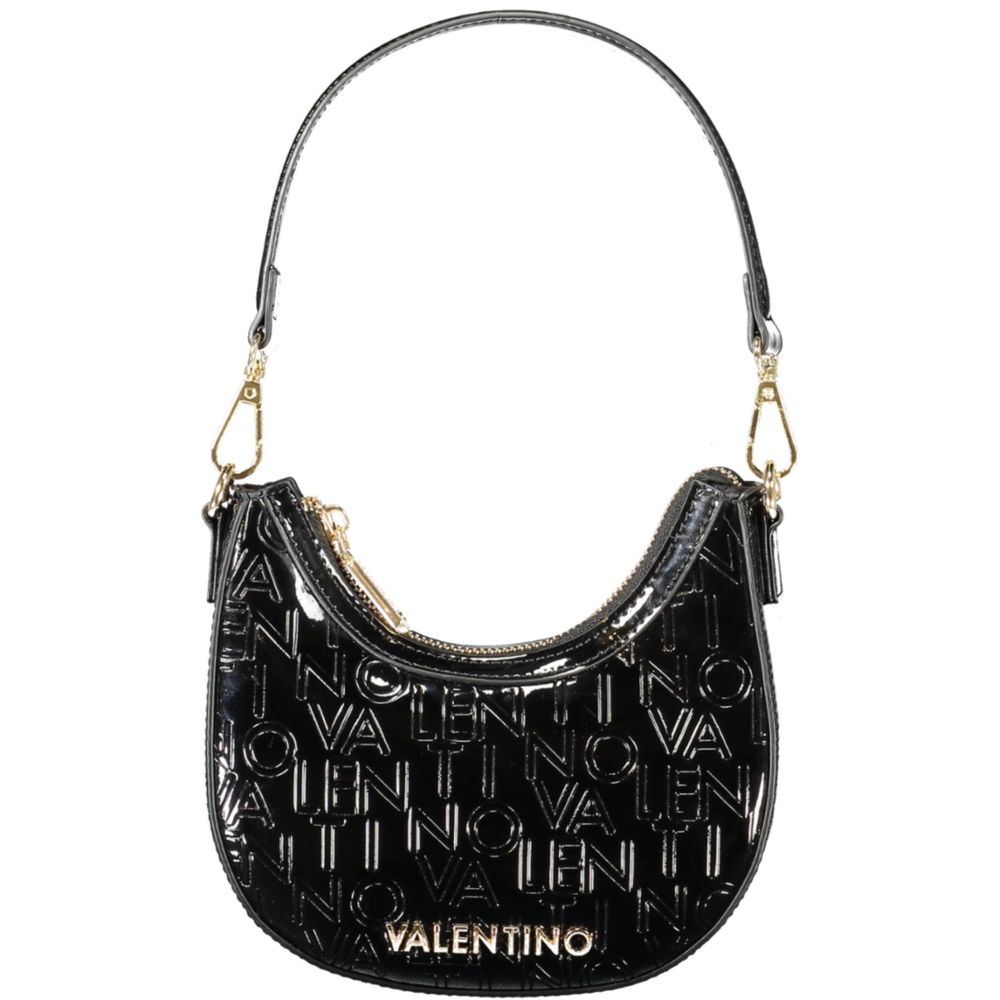 Black Polyethylene Women Handbag