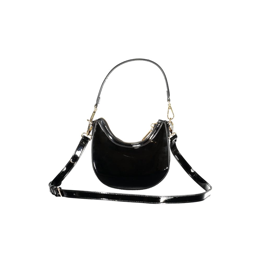 Black Polyethylene Women Handbag