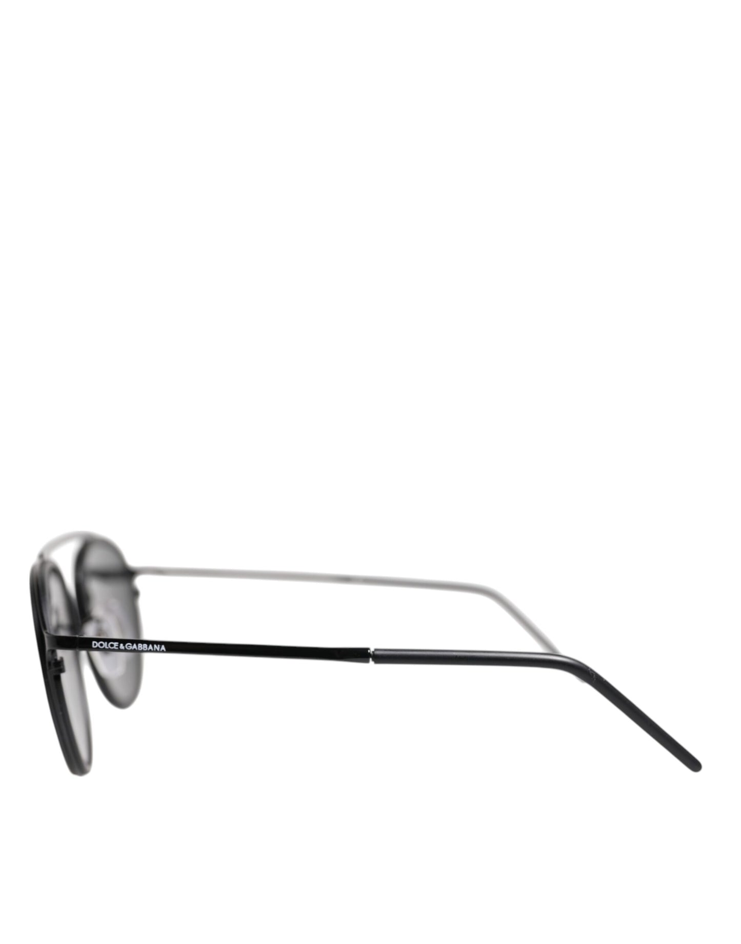 Matte Black DG2276 Metal Rim Round Shades Sunglasses