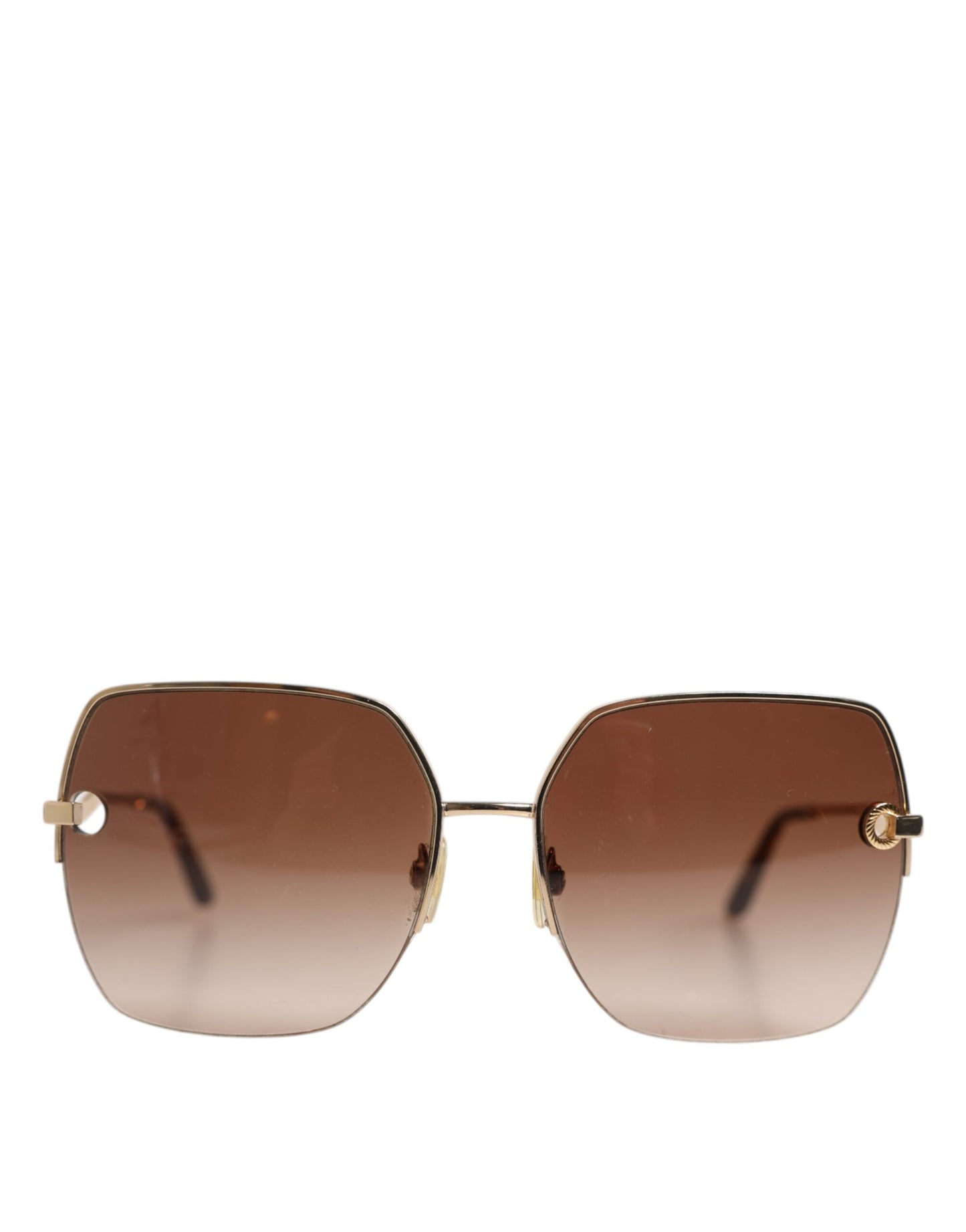 Gold Brown Gradient Square DG2267 Eyewear Sunglasses