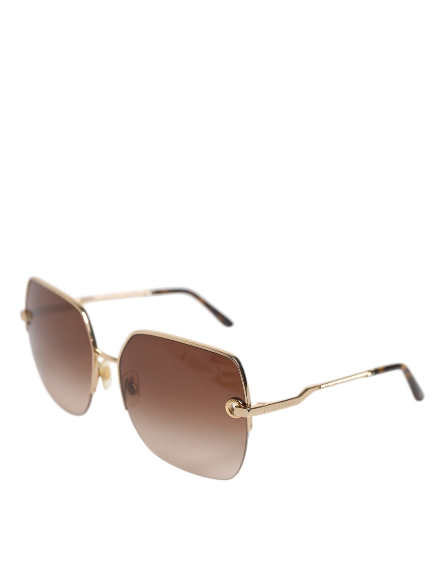 Gold Brown Gradient Square DG2267 Eyewear Sunglasses