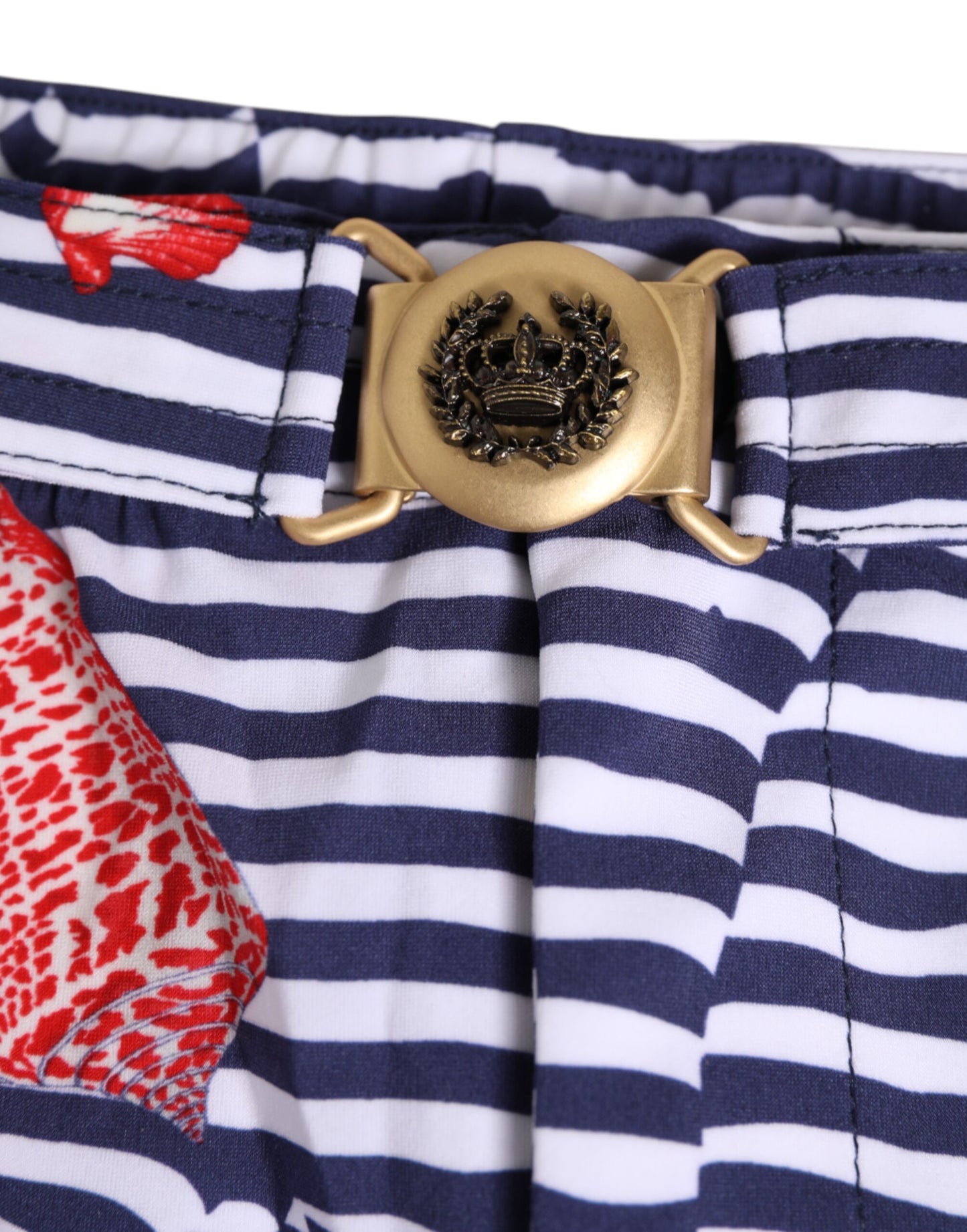 Multicolor Striped Beachwear Swim Trunk Swimwear