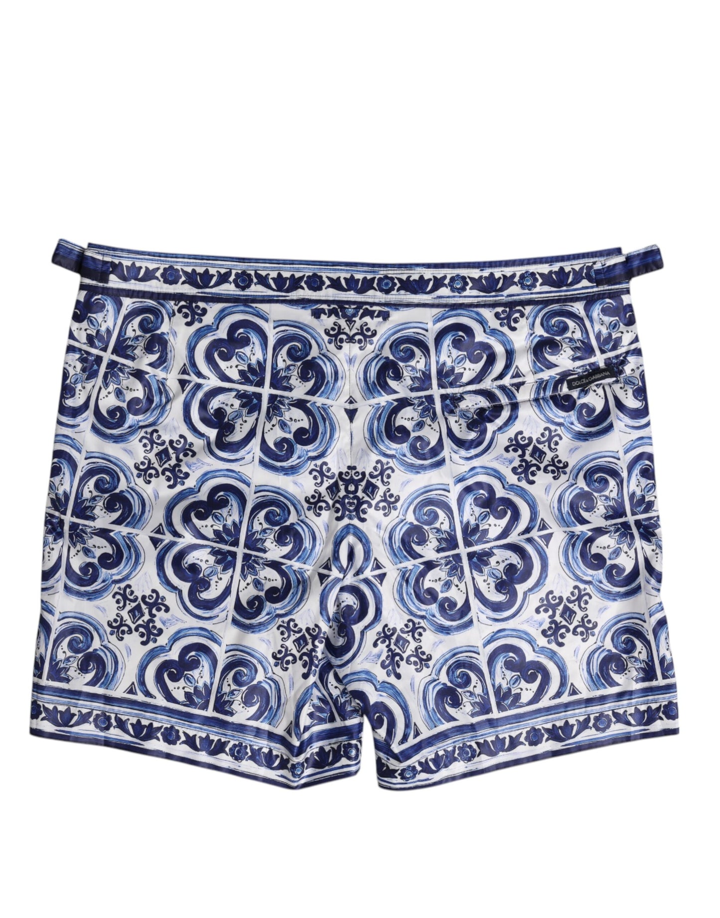 Blue White Majolica Print Swim Shorts Swimwear