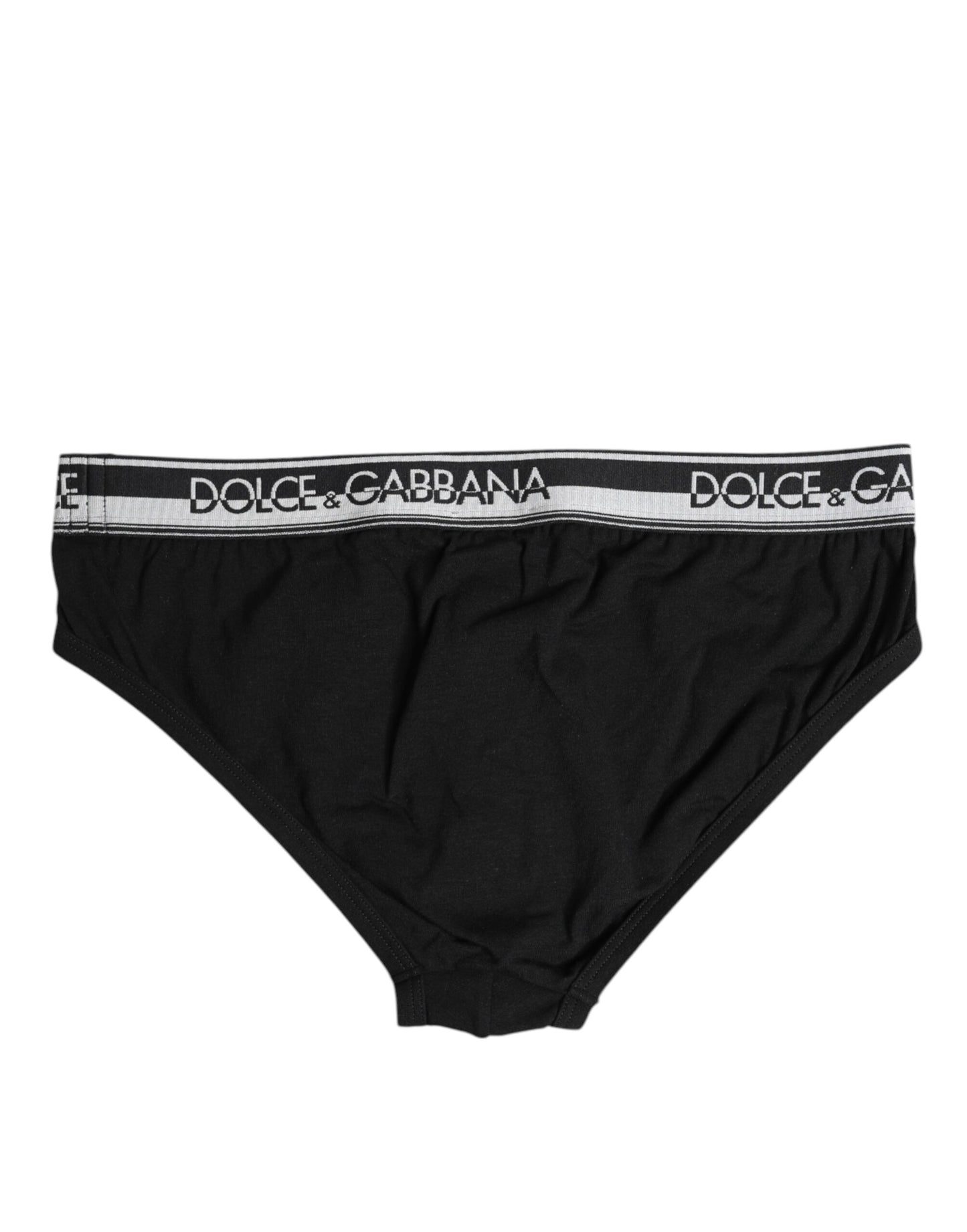 Black Cotton Stretch Regular Brief Underwear