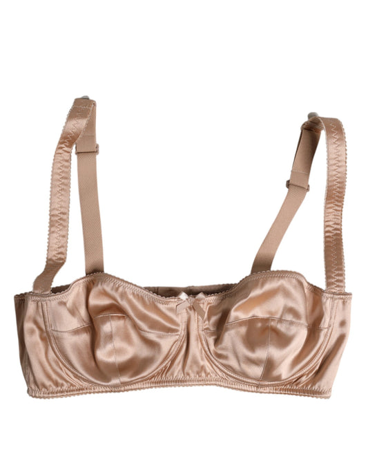 Pale Pink Underwired Balconette Bra Underwear
