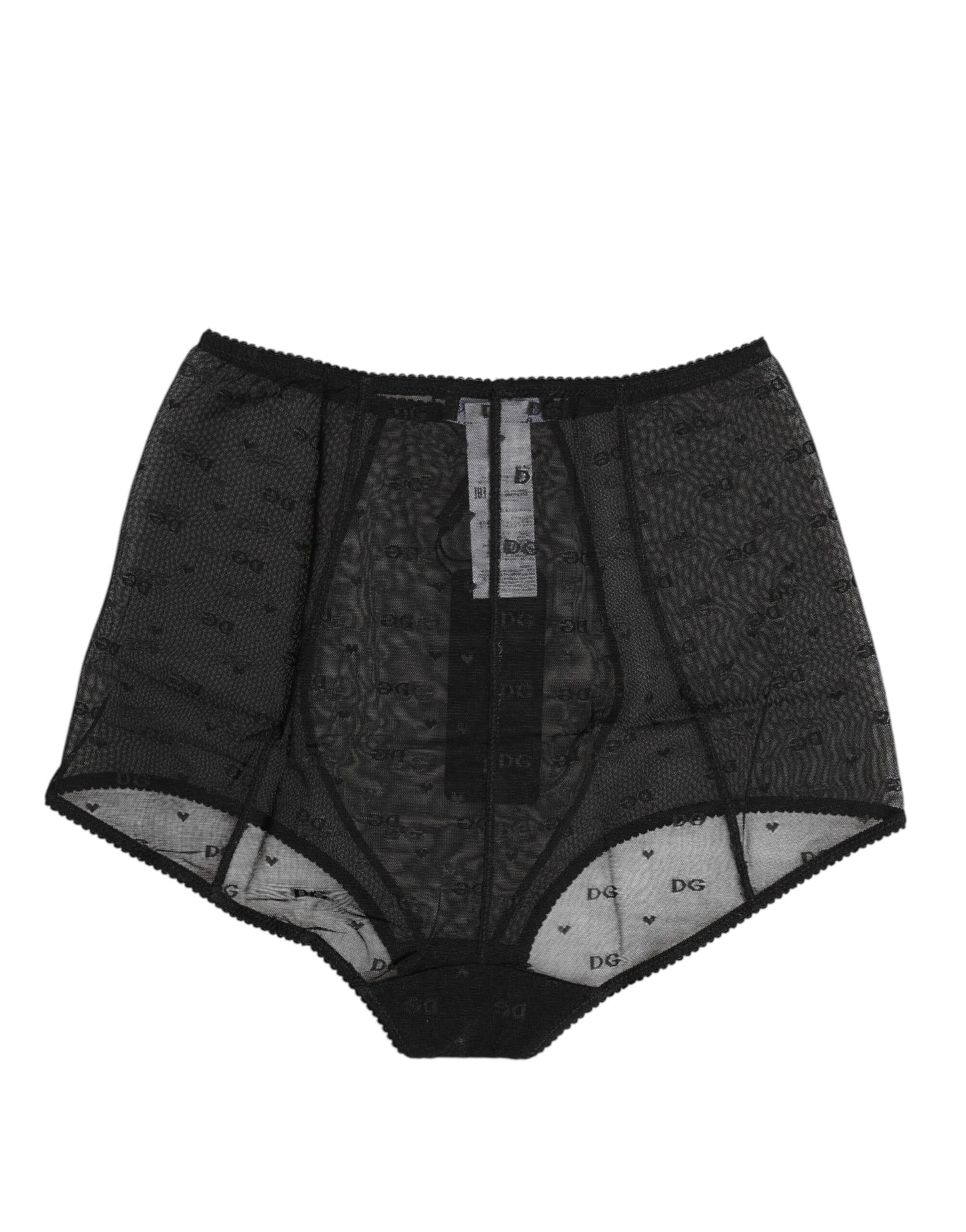 Black Logo Girdle High Waisted Panty Underwear