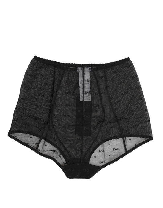 Black Logo Girdle High Waisted Panty Underwear