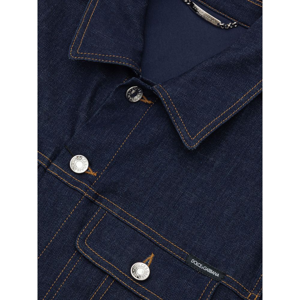 Blue Cotton Denim Jacket