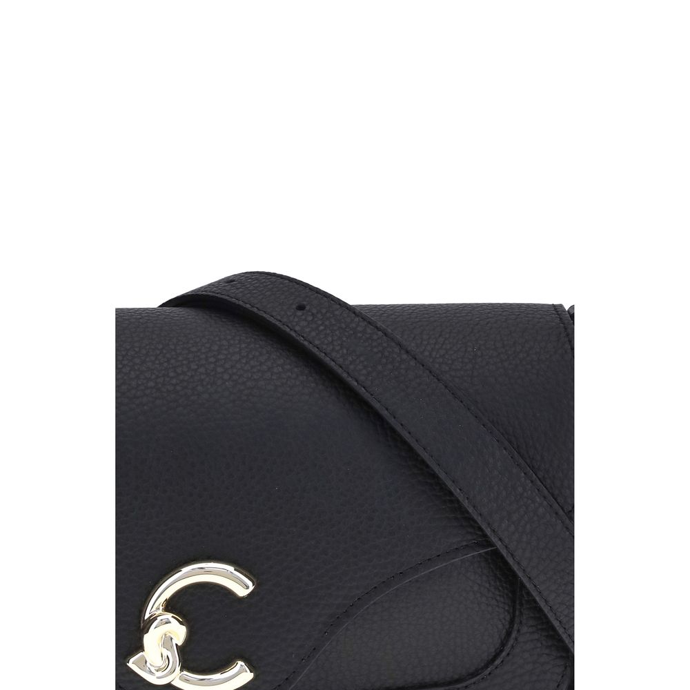 Coccinelle Black Calf Leather Bos Taurus Shoulder Bag
