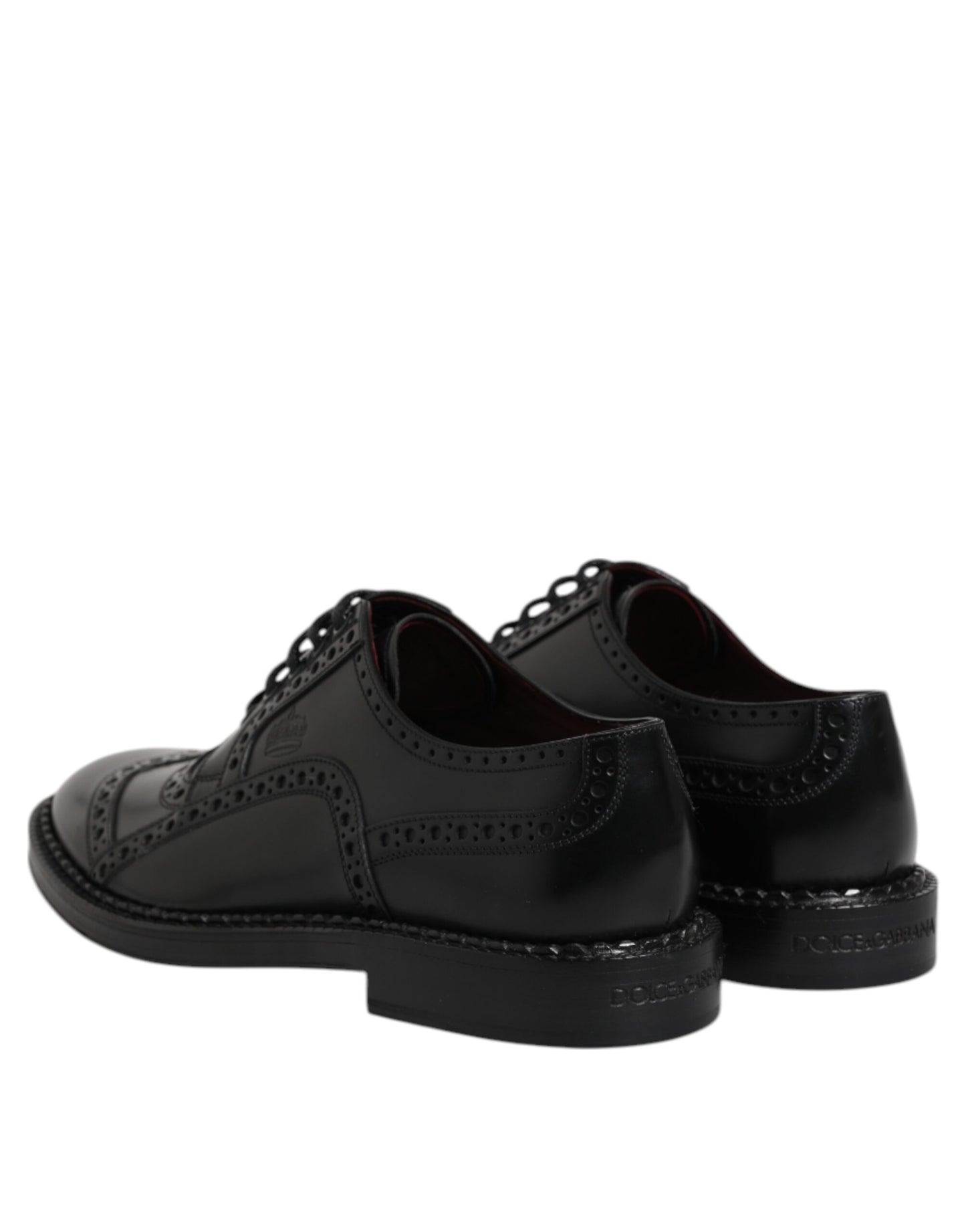 Black Calf Leather Derby Formal Dress Shoes