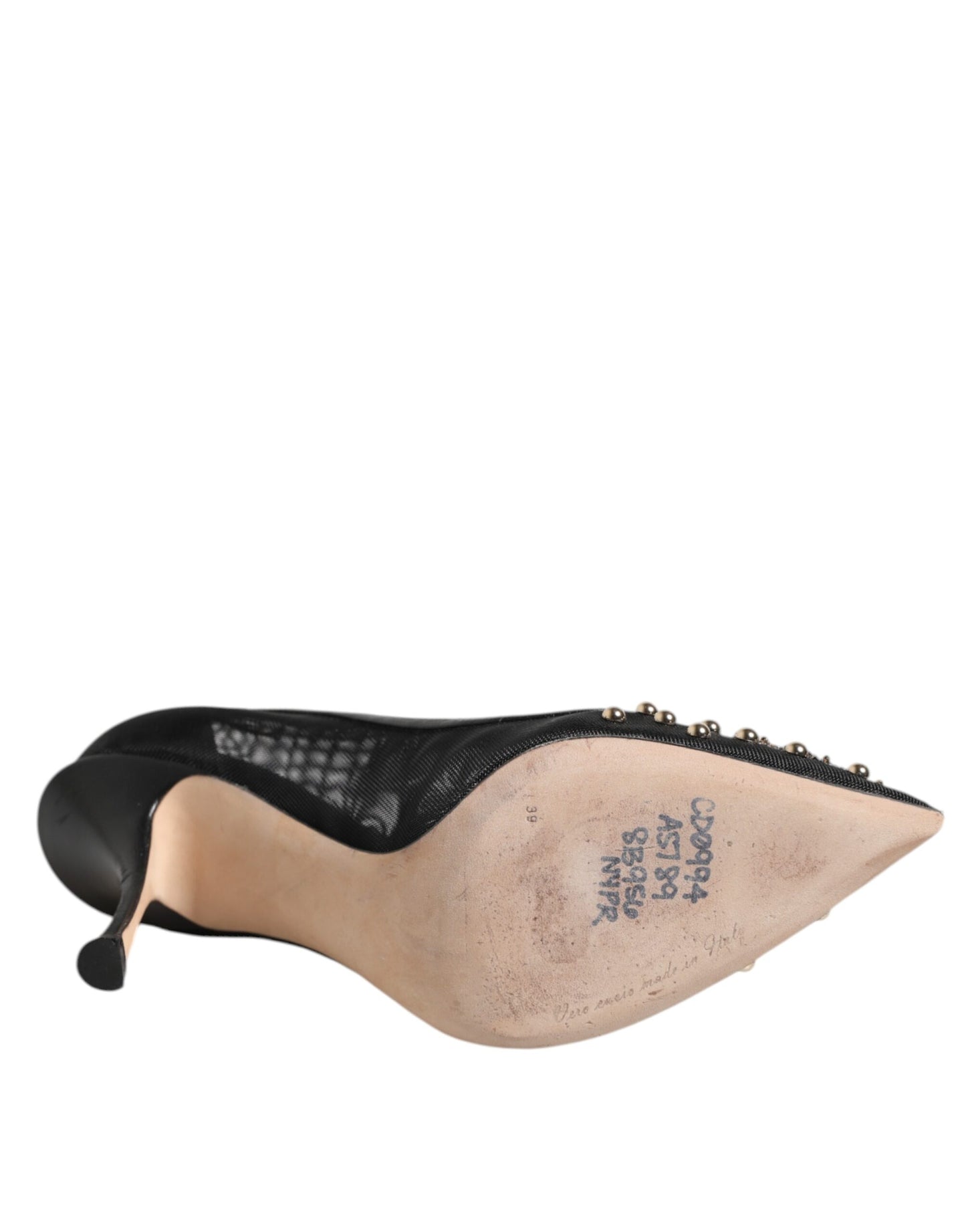 Black Sacred Heart Stiletto Heels Pumps Shoes