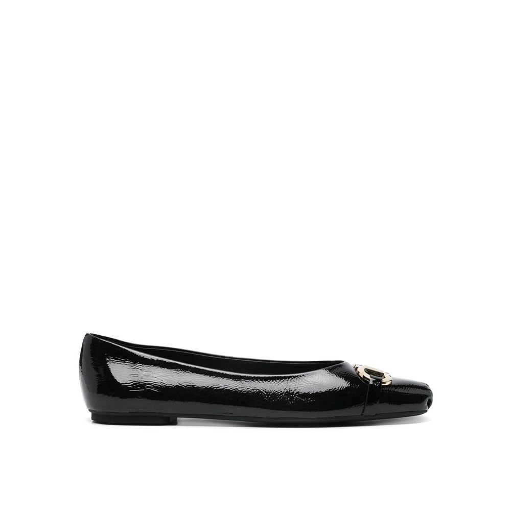Gancini-Buckle Ballerina Flats
