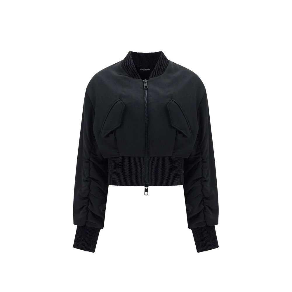 Cropped Bomber Jacket