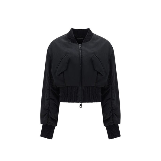 Cropped Bomber Jacket