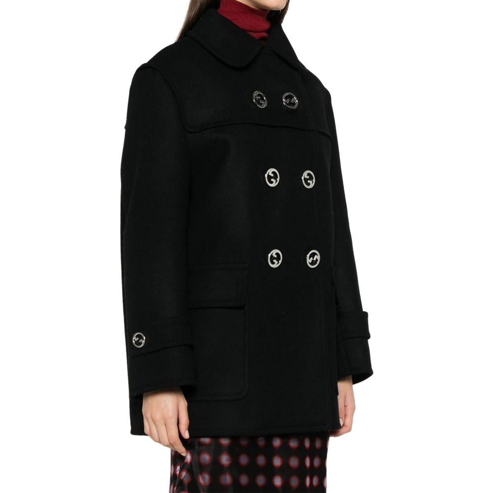 Double-Breasted Wool Coat
