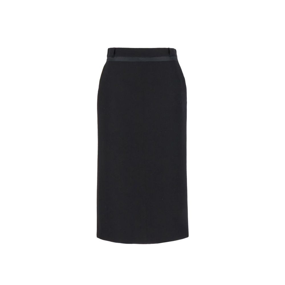 Virgin Wool Grain De Poud Skirt