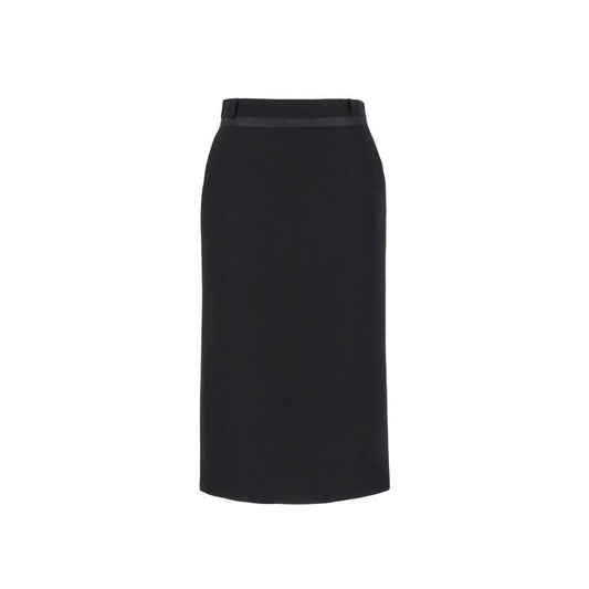 Virgin Wool Grain De Poud Skirt
