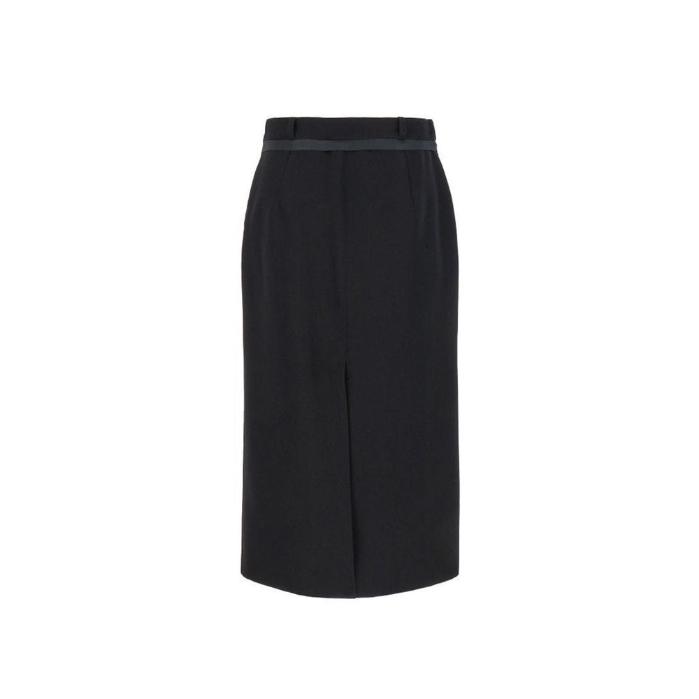 Virgin Wool Grain De Poud Skirt