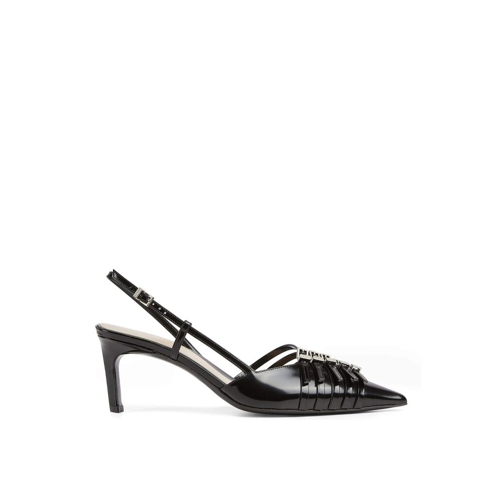 Leather Slingback Pumps