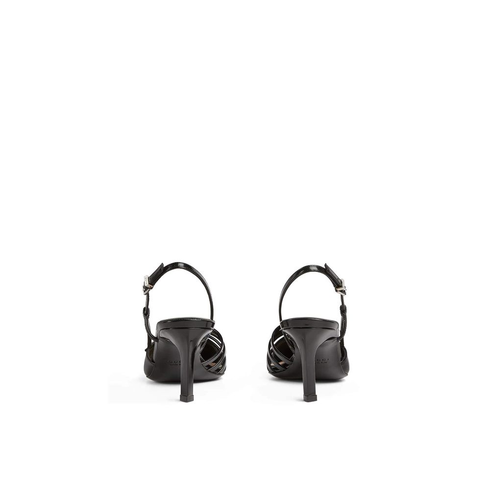 Leather Slingback Pumps