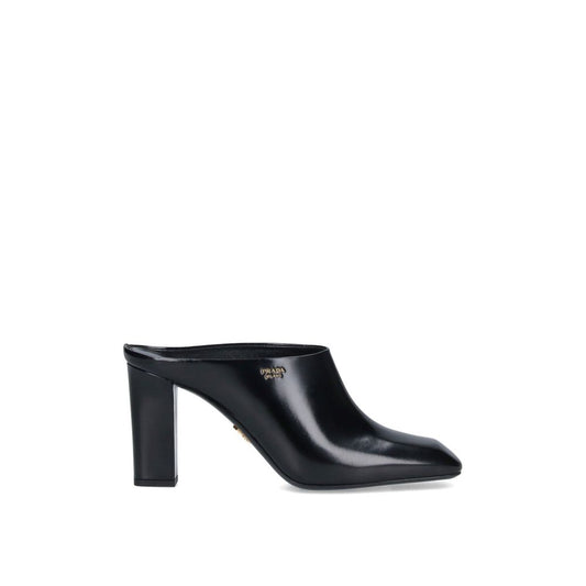 Leather Logo Mules
