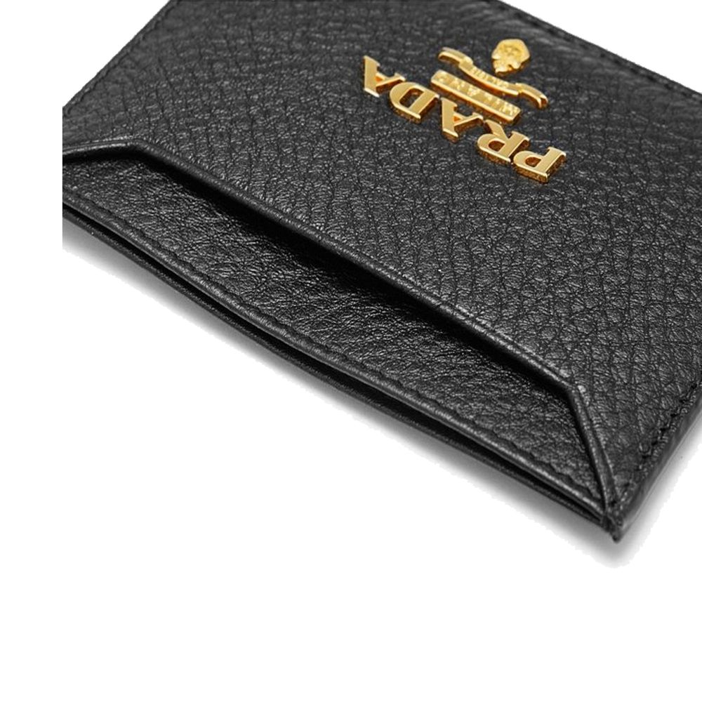 Logo Leather Card Holder