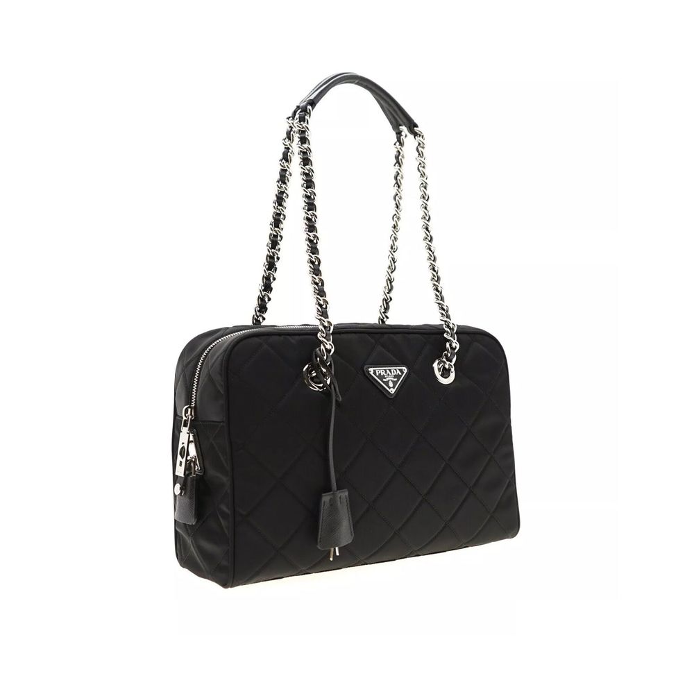 Quilted Nylon Shoulder Bag