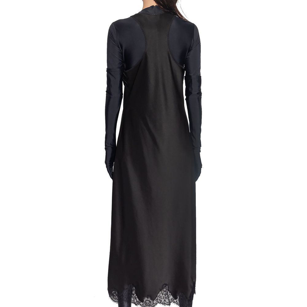 Satin Strappy Midi Dress