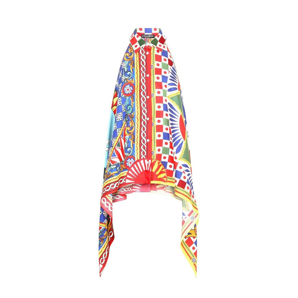 Dolce&Gabbana Halterneck Silk Shirt
