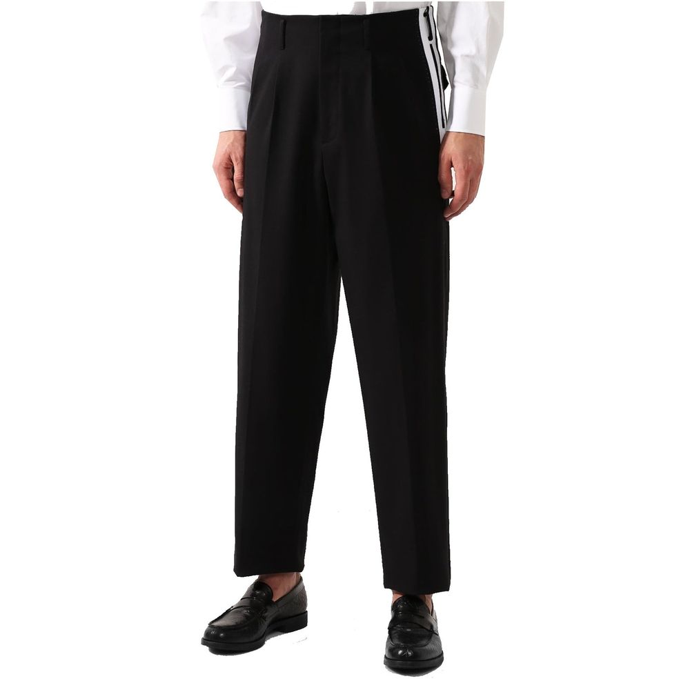 Side Stripe Pleat Trousers