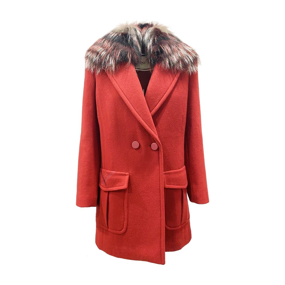 Fur Collar Wool Coat