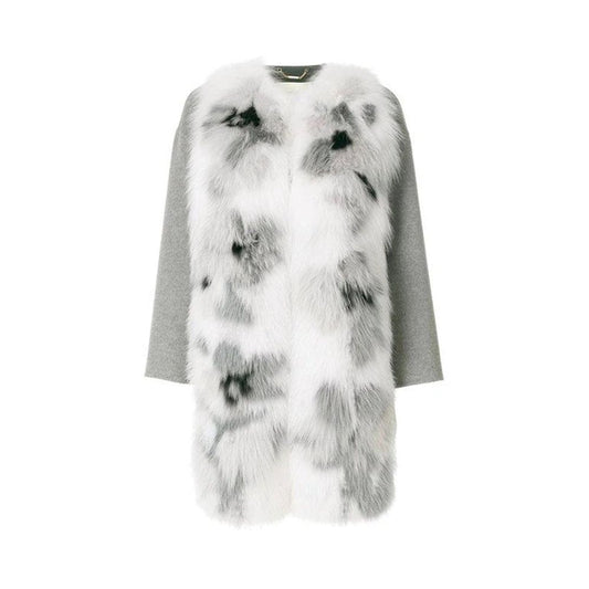 Fur Trim Cashmere Coat