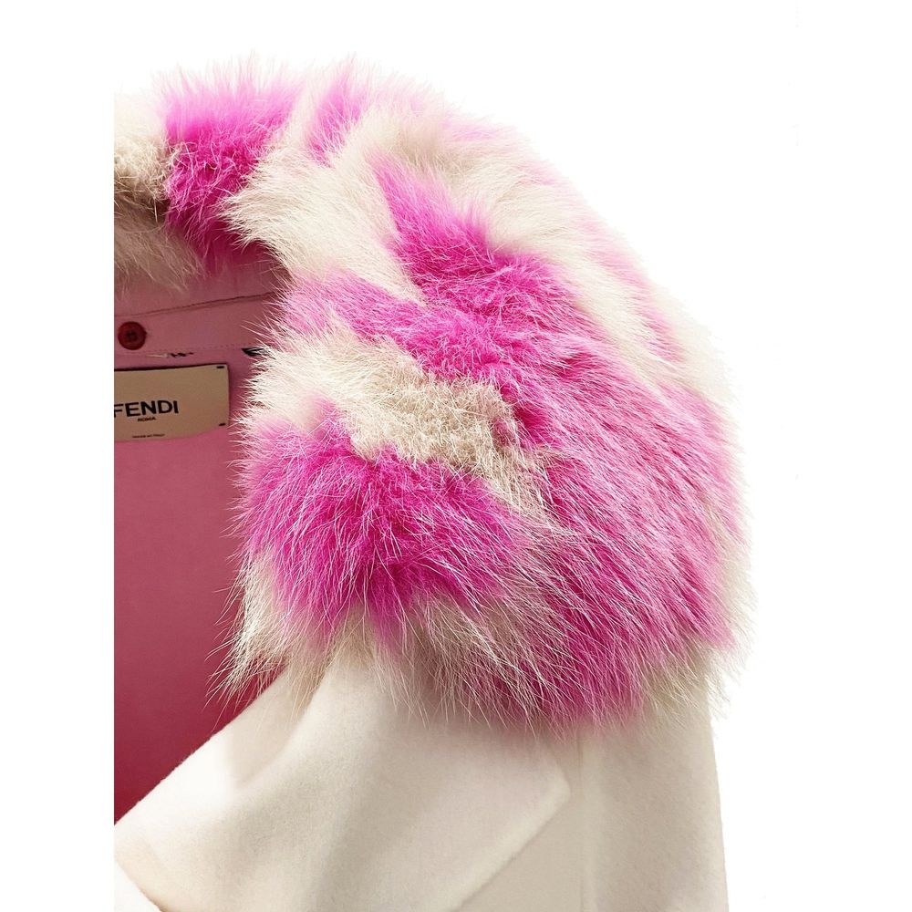 Fur Collar Cashmere Cape Jacket