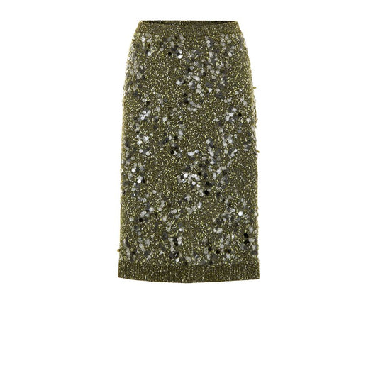 Green Viscose Skirt