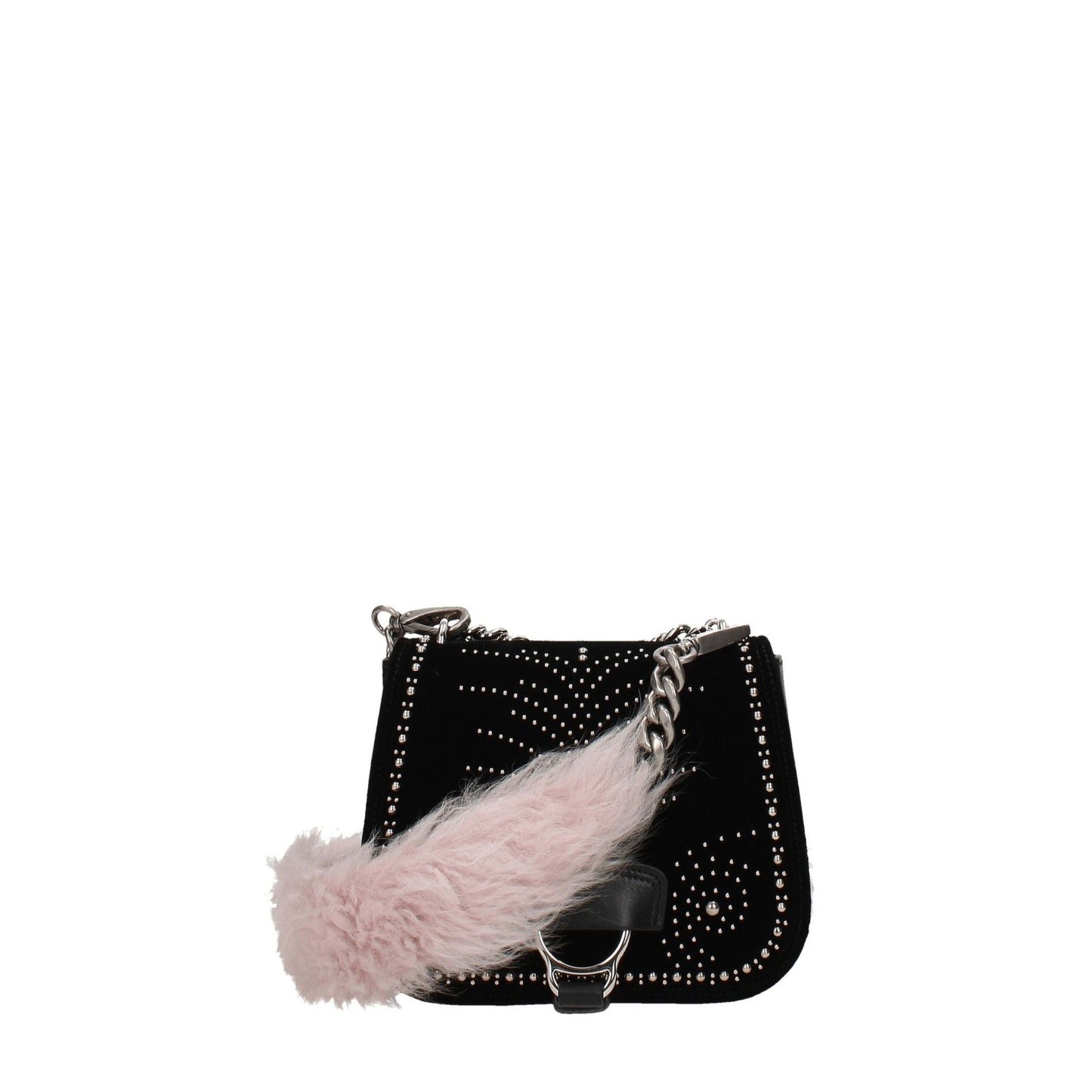 Pink Fur Shoulder Bags