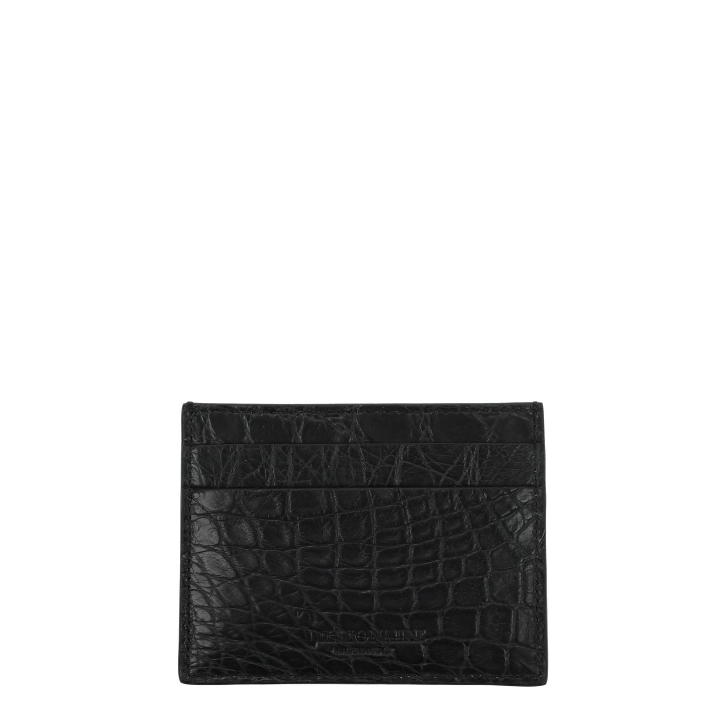 Billionaire Italian Couture Black Crocodile Cardholder