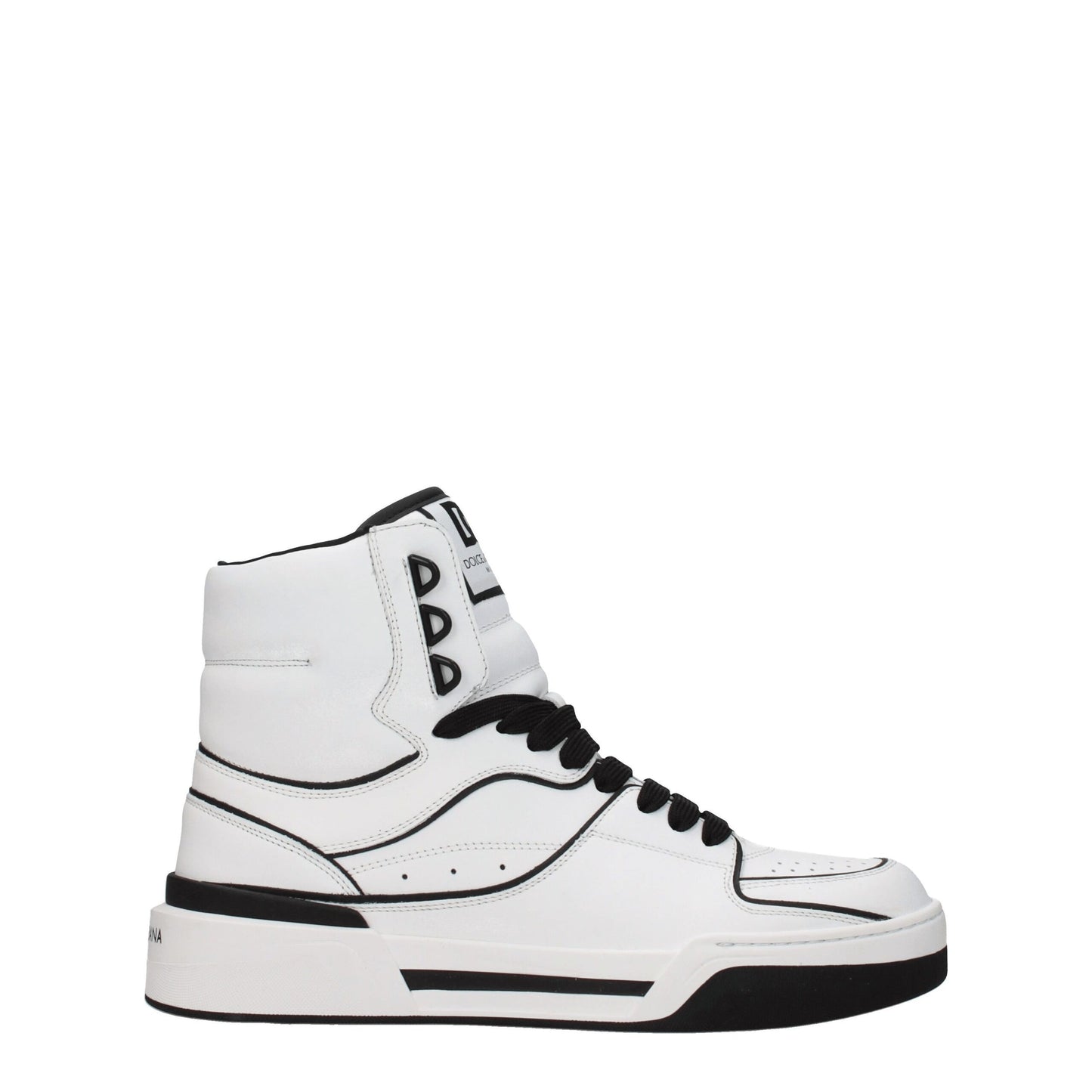 White Leather High Tops