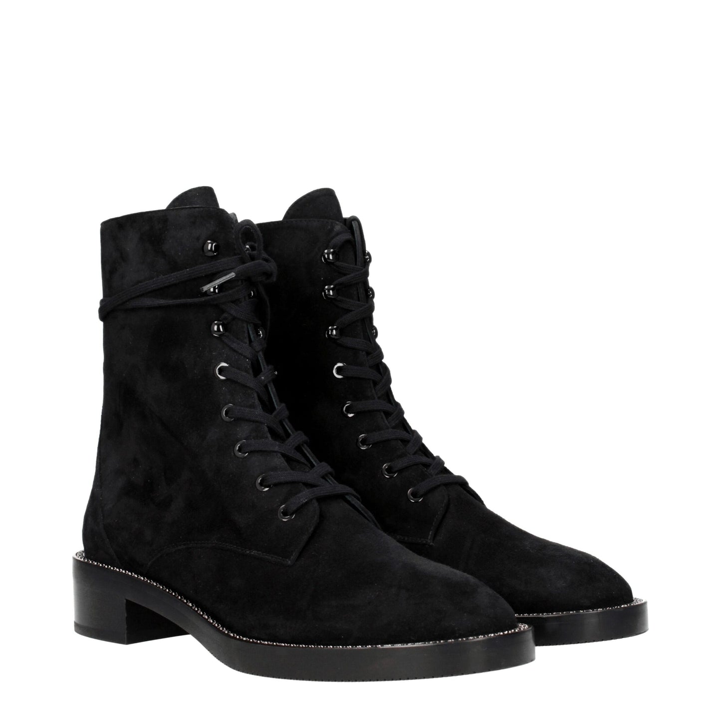 Black Leather Ankle Boots