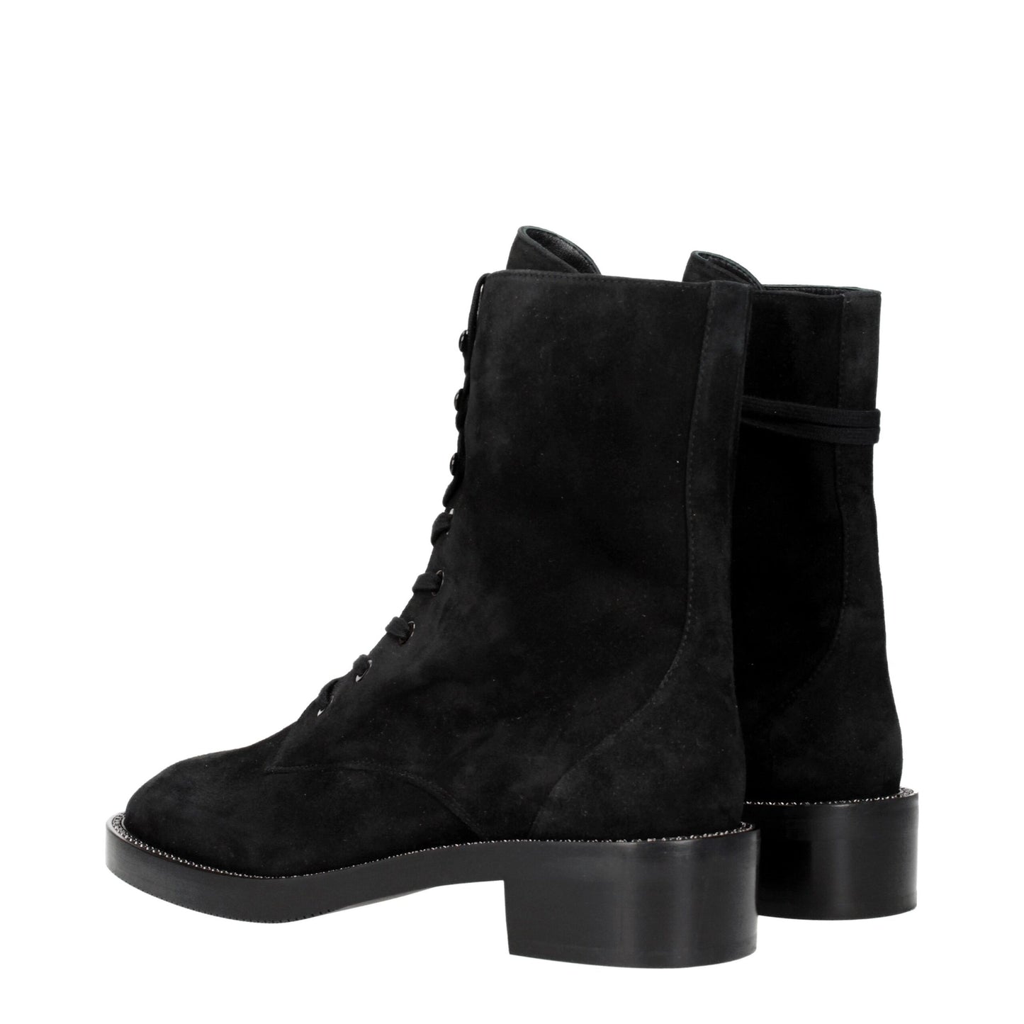 Black Leather Ankle Boots