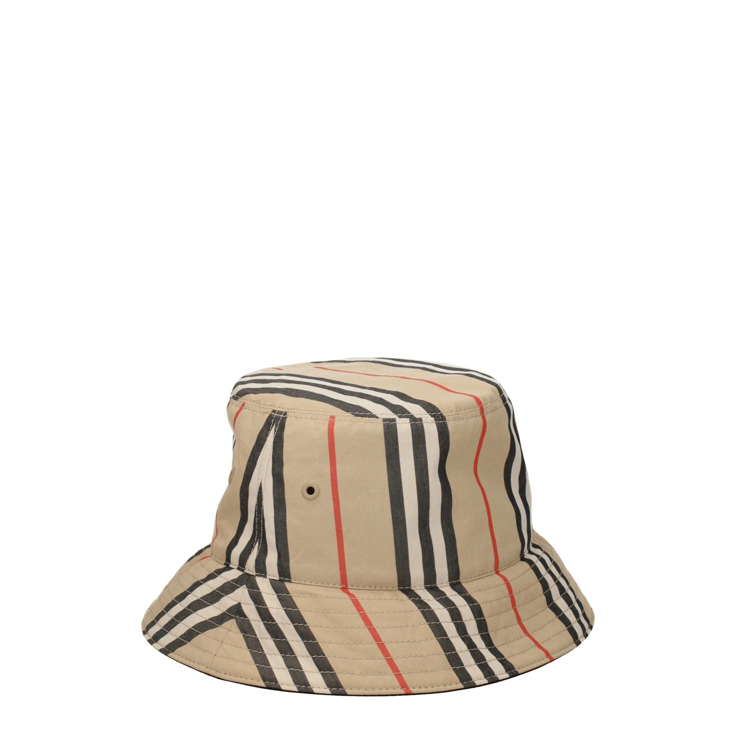 Beige Fabric Bucket Hats