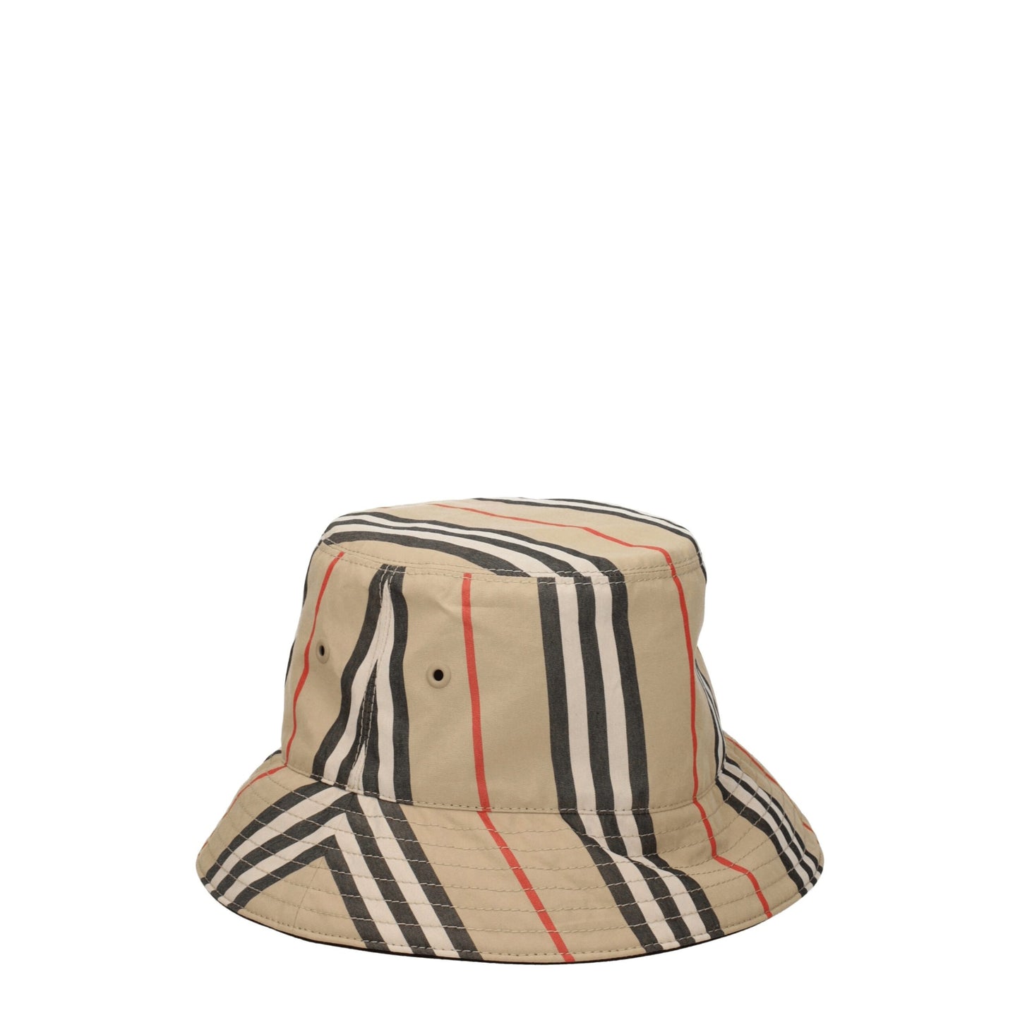 Beige Fabric Bucket Hats