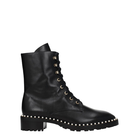 Black Leather Ankle Boots