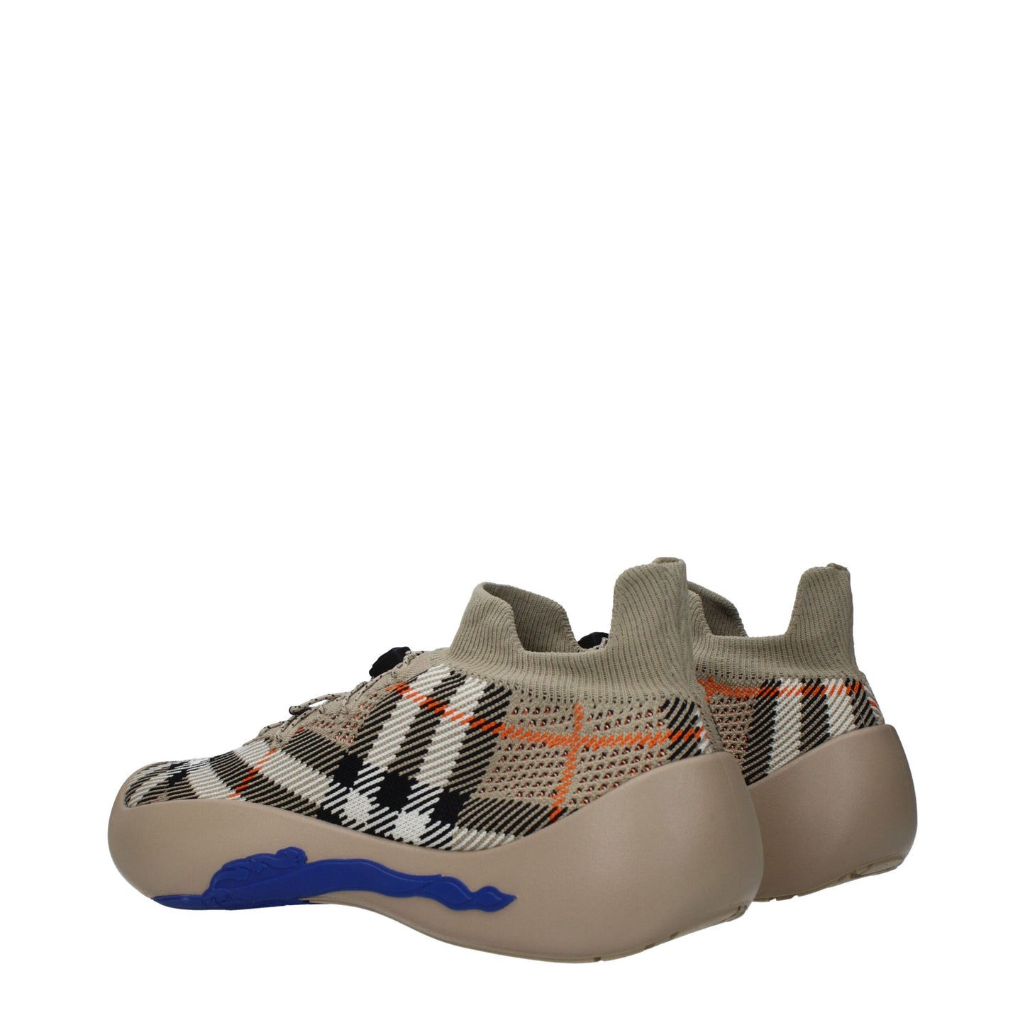 Beige Fabric Chunky Sneakers