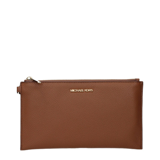 Brown Leather Clutch Bags